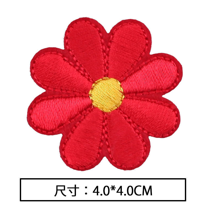 Wholesale 10pcs Hot sale cute flower series cloth patch colorful rose patch